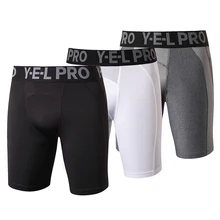 YD US местная 3 шт. леггинсы для спортзала Мужская компрессионная для кроссфита футбольные штаны Бег бодибилдинг шорты для сухого бега