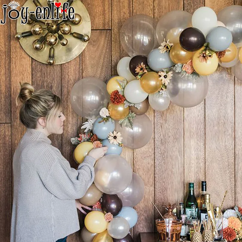 5m Latex Balloon Chain of Plastic Wedding Birthday Party Balloons Backdrop Decoration Ballon Chain Tape Arch Ballons Accessories