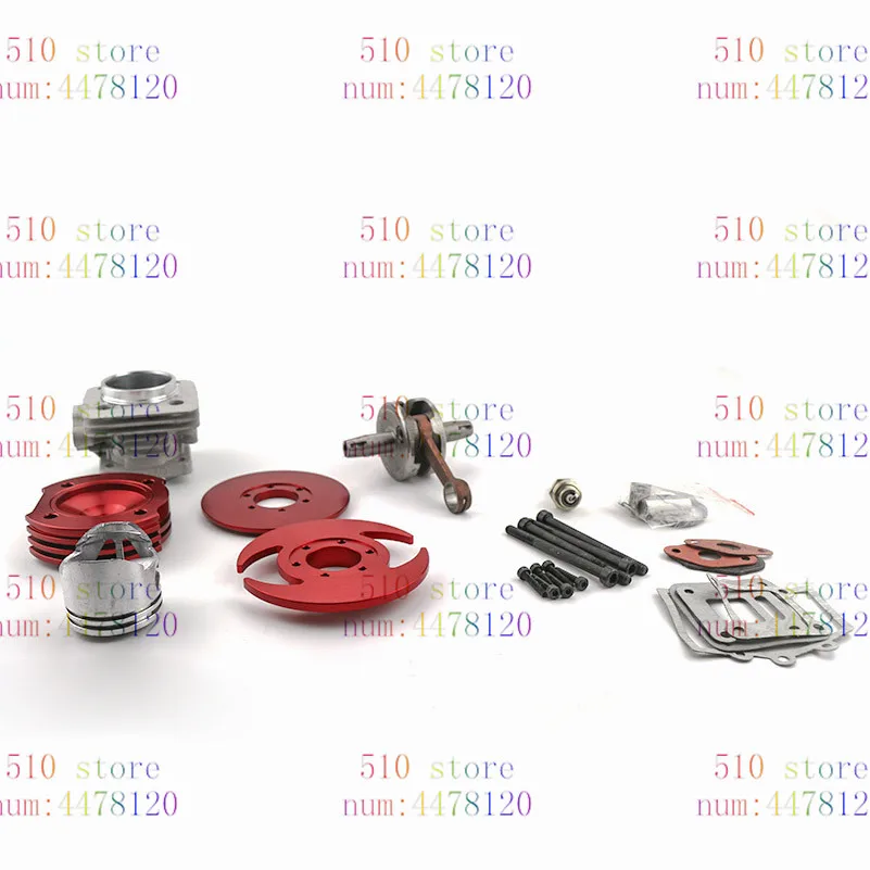 newest 44mm Cylinder Big Bore 3 grooves red Kit Crankshaft Gasket Set For 47cc 49cc Mini Dirt ATV Pocket Bikes | Автомобили и