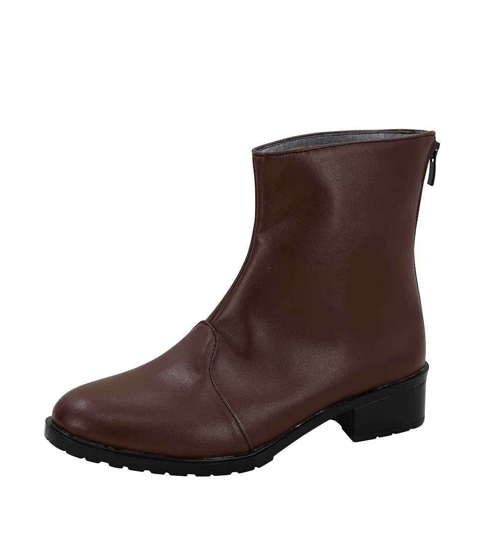 JoJo's Bizarre Adventure Noriaki Kakyoin Cosplay Boots Brown Shoes (4)