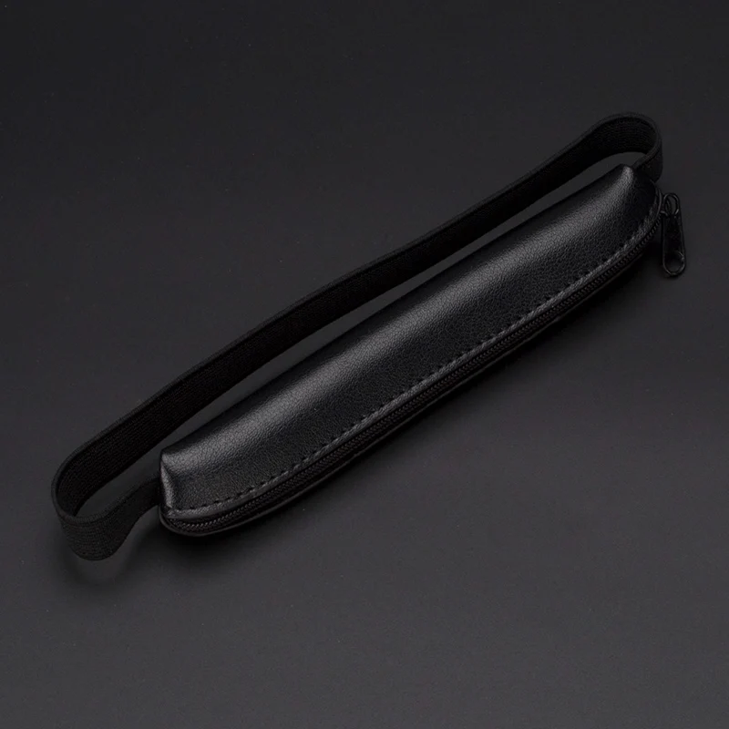 Высококачественный чехол для ручки на молнии, сумка для роскошных перьевых/шариковых/роликовых ручек с эластичным защитным чехлом для ручек