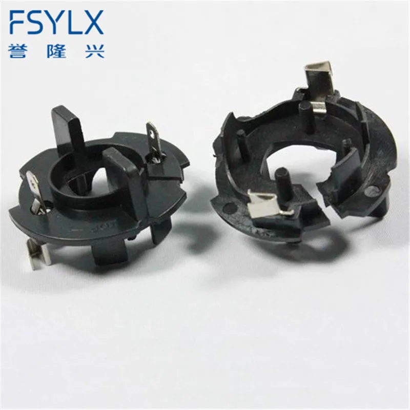 

FSYLX 2 pcs H7 HID xenon lamp bulb Light adapter holders base for Volkswagen Jetta Golf 5 Scirocco GETTA X
