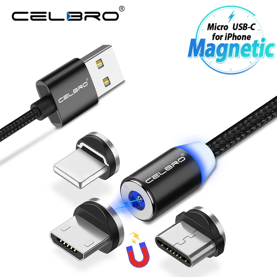 

Magnetic USB Cable USB Type C Micro USB Magnet Charging Cable Universal Mobile Phone Cable for Lenovo Zte Nubia Xiaomi Mi 9 8