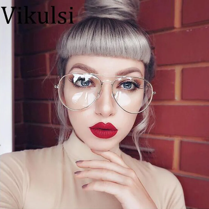 

2017 New Glasses Women Classic Eyeglasses Rose Gold Metal Spectacle Frame Clear Glasses Men Optical Glasses Frame Oculos