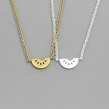 

Wholesale 10piece Cold Color Collier Femme Boho Jewelry Stainless Steel Watermelon Pendants & Necklaces Women Bridesmaid Gift