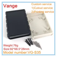 5 шт./лот экструдированный инжектор проект коробка ABS Пластиковый материал diy Корпус чехол 92*68,5*28 мм с винтами для электрического продукта