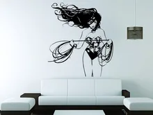 Wall Decal Vinyl Sticker DC Super Hero Wonder Woman Wall Mural For Girls Kid Rooms House Decoration Design Decor Poster WW-300 dc super hero girls harley quinn’s spooky sticker activity book