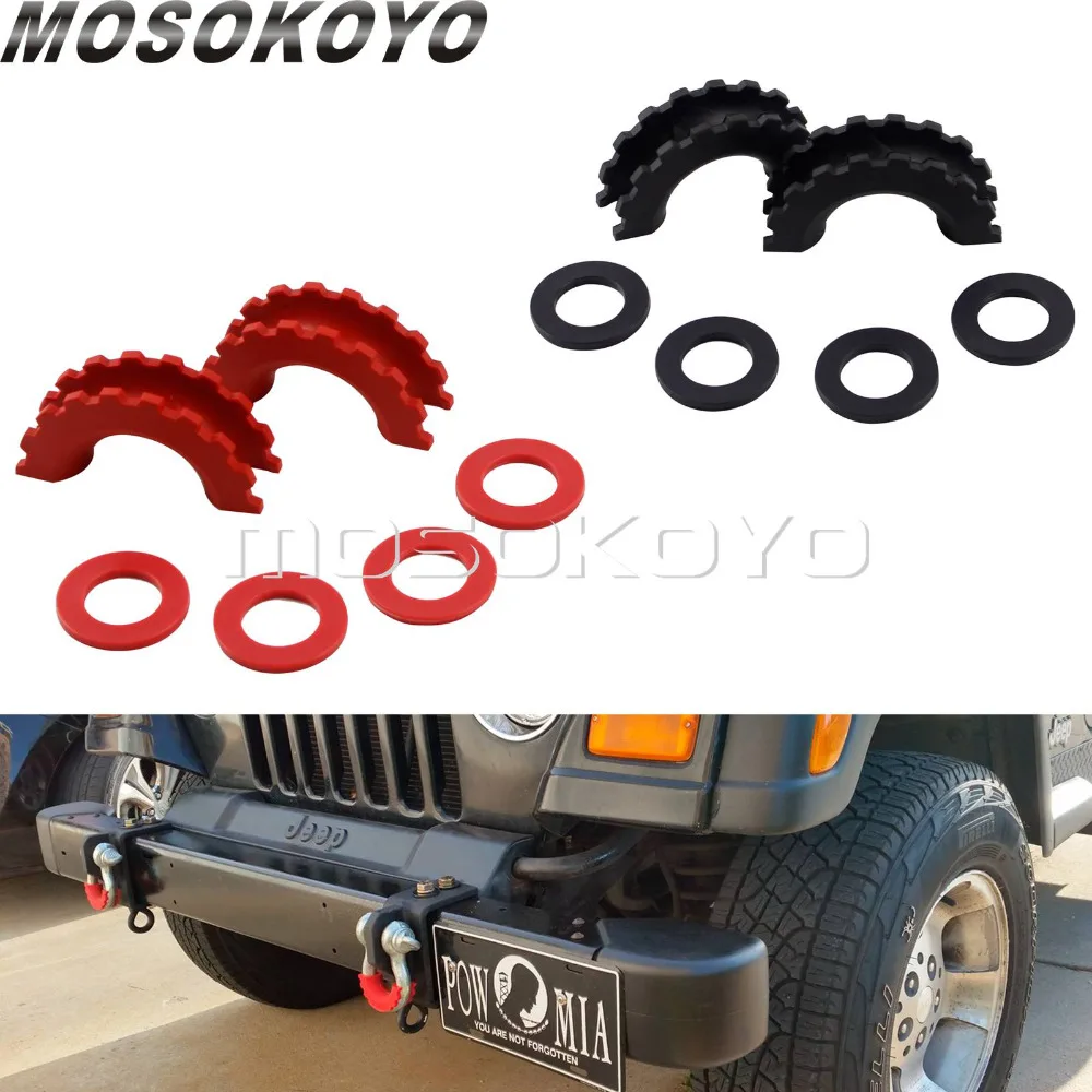 

5/8 D Shackle Protector Cover Anti Rattle Protector for Jeep Offroad Recovery 4x4 Accessories Towing Ring Guard