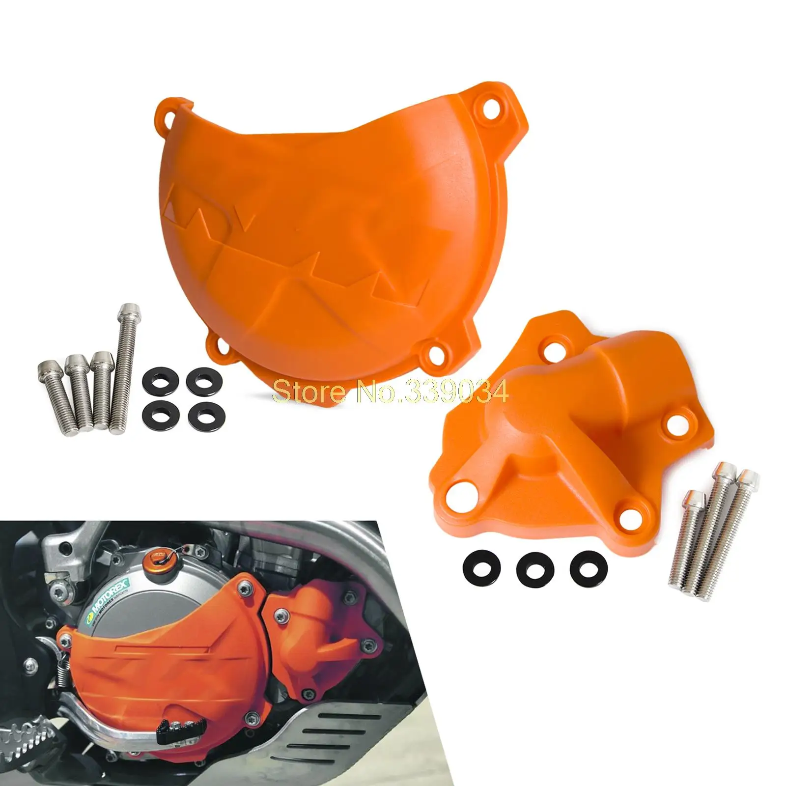 Clutch Cover/Water Pump Cover Protector for KTM 250 EXC-F SIX DAYS 2014-2015 2016