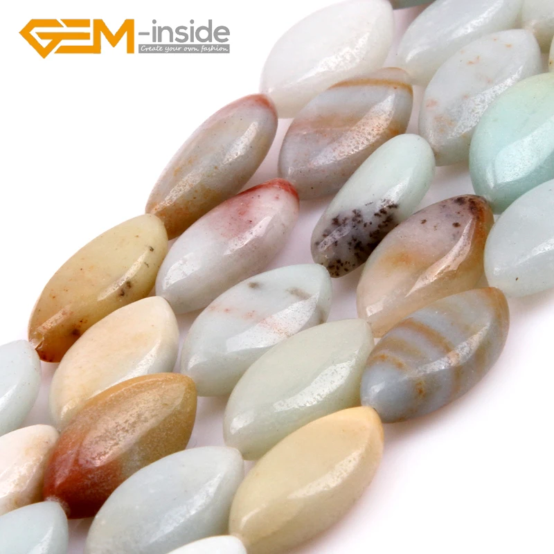 

10x20mm Marquise Shape Amazonite Stone Beads Natural Stone Loose Bead For Jewelry Making Strand 15 inches DIY Wholesale !