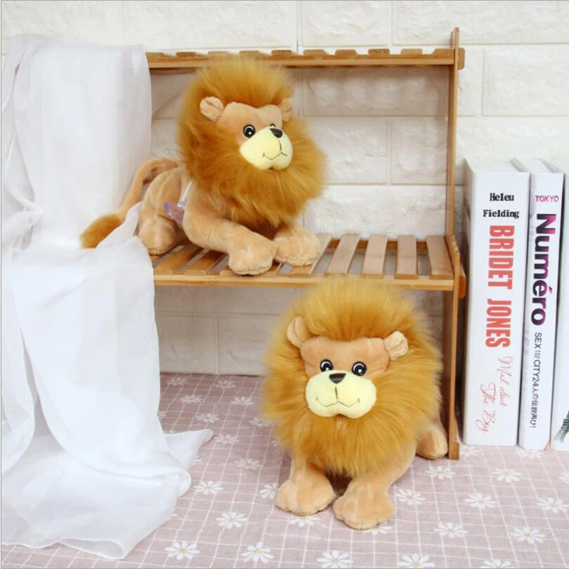 

20cm Lovely Simulation Lion Soft Stuffed Plush Toys Forest Animal Lion King Plush Doll Toy Children Kids Gifts