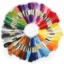 8 pçs/lote multicolorido algodão ponto cruz bordado fio fio kit costura skeins artesanato diy acessórios de costura