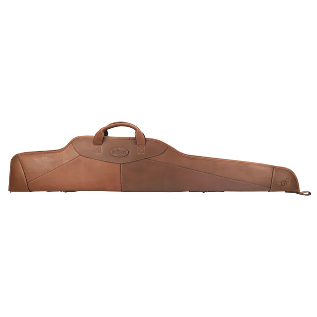 Cheap Tourbon Hunting Gun Accessories Rifle Slip Holds Scope Genuine Leather Fleece Padded Protection Bag Carrying Case Shooting 128CM