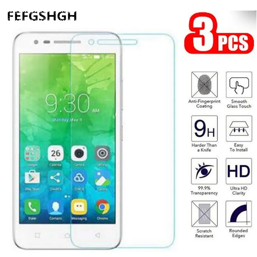 

2.5D 9H Tempered Glass For Lenovo VIBE C2 Screen Protector Glass On The For Lenovo K10a40 Protective Film Glass