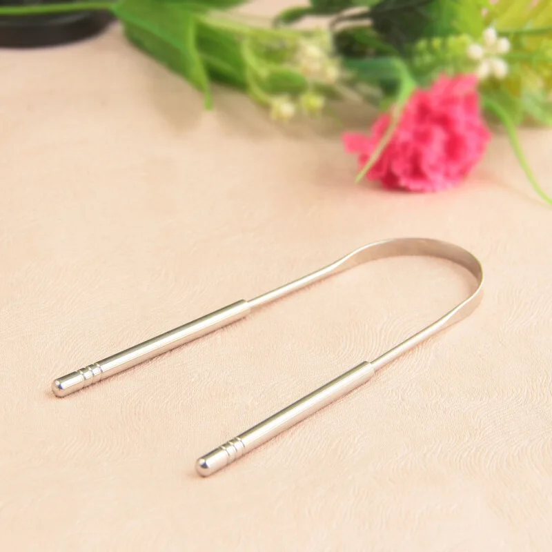 Stainless Steel Tongue Scraper Cleaner Fresh Breath Cleaning Coated Tongue Toothbrush Dental Oral Hygiene Care Tools TSLM1 Stainless Steel Tongue Scraper Cleaner Fresh Breath Cleaning Coated Tongue Toothbrush Dental Oral Hygiene Care Tools TSLM1