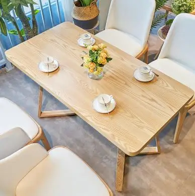 Луи Мода кафе мебель Наборы японский стиль досуг Кофейня западный ресторан твердые деревянные столы и стулья