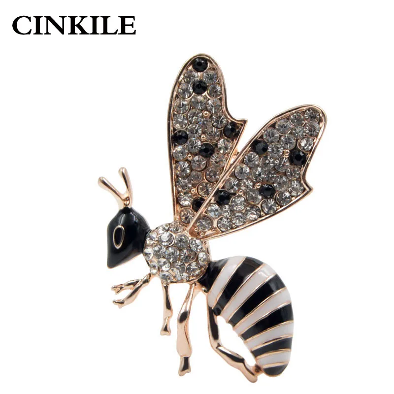 CINKILE حجر الراين لطيف النحل دبابيس للنساء الأزياء المينا بروش دبوس الزفاف Broches الشتاء اللباس اكسسوارات جيد هدية CINKILE حجر الراين لطيف النحل دبابيس للنساء الأزياء المينا بروش دبوس الزفاف Broches الشتاء اللباس اكسسوارات جيد هدية