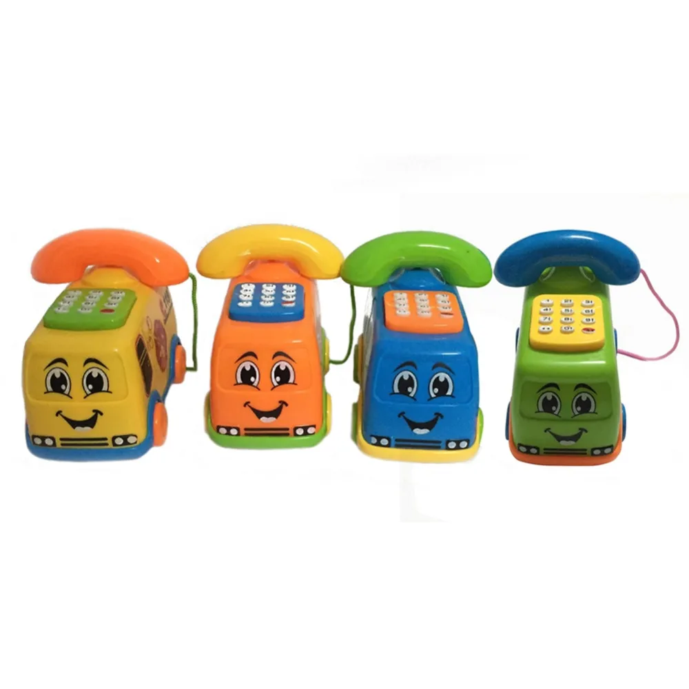

1 Pc Baby Music Toys Cute Cartoon Bus Phone Toys Child Educational Developmental Kids Toy Gift Random Color