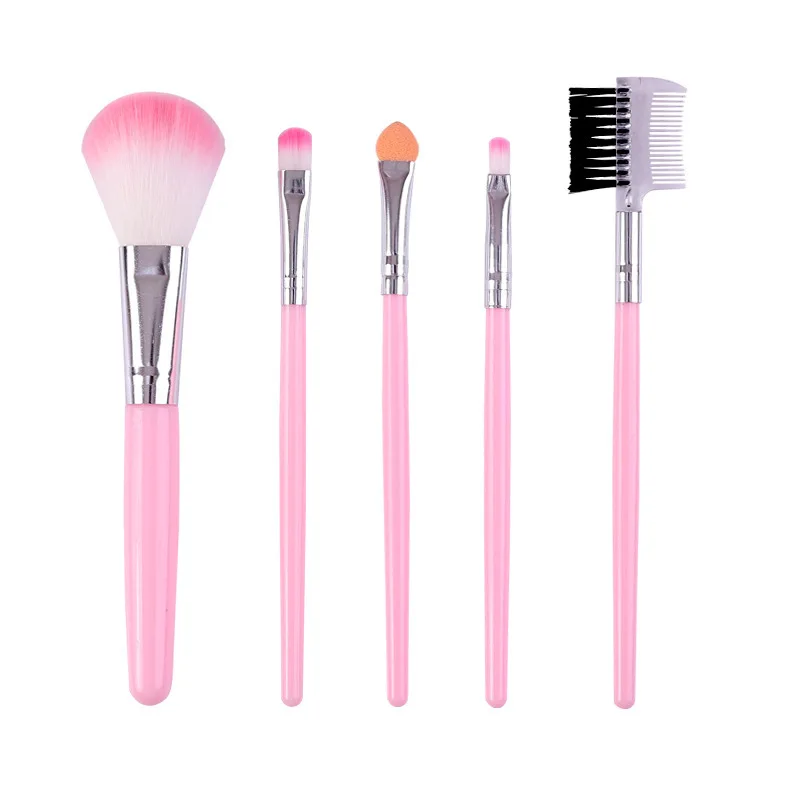 

New Arrive 5 pcs Synthetic Kabuki Makeup Brush Set Cosmetics Foundation blending blush makeup tool