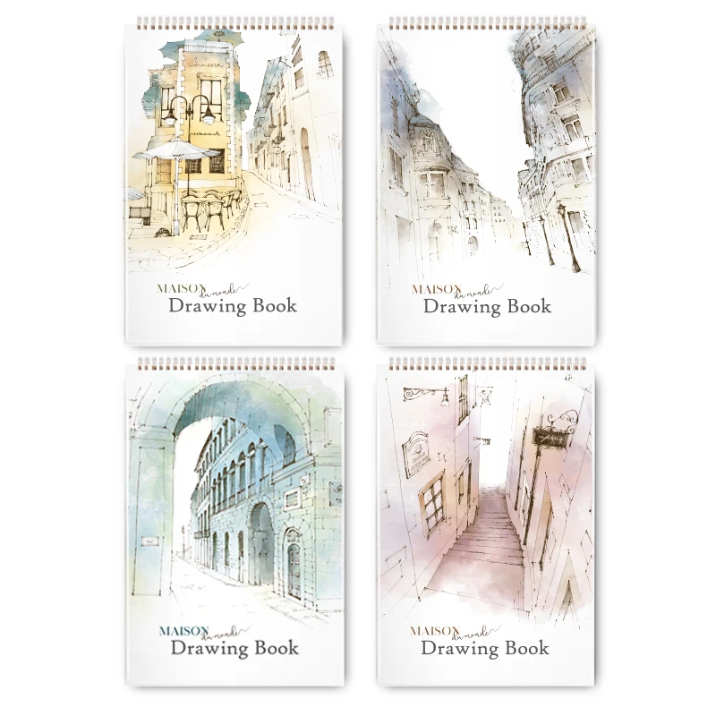 

Deli 8K 1pc Street impression sketchbook 8K Student Art Painting Coloring book Literary Painting sketchbooks high quality 73366