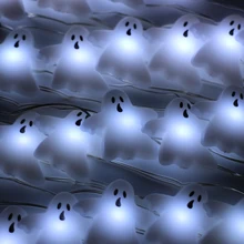 Высокое качество 10 футов 40 светодиодный s моделирование огни водонепроницаемый на батарейках светодиодный гирлянды рождественские сказочные огни с пультом дистанционного управления