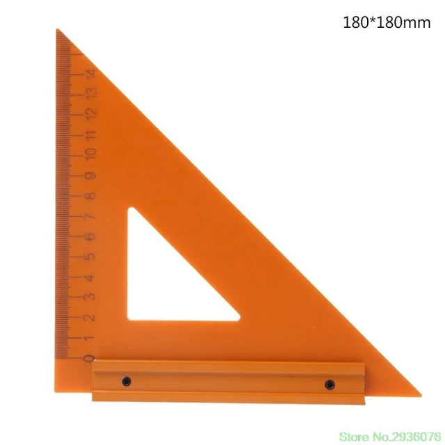 2019 Electric Circular Saw Cutting Machine Guide Foot Ruler Triangle Protractor Tool 90 Right