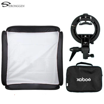 

New Godox 60 x 60cm Flash Softbox Kit with S-Type Bracket Bowen Mount Holder For Camera Photo Studio