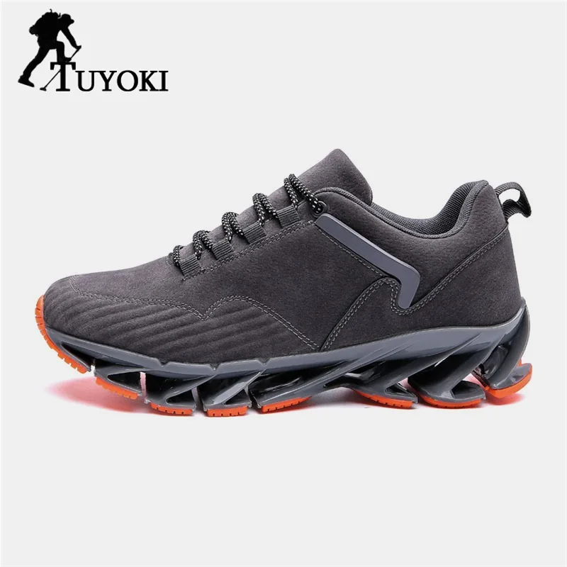 

Tuyoki Outdoor Fashion Cross Strap Lightweight Mesh Breathable Sneakers Hiking Shoes Men Daily Casual Shoes Footwear Size 39-45