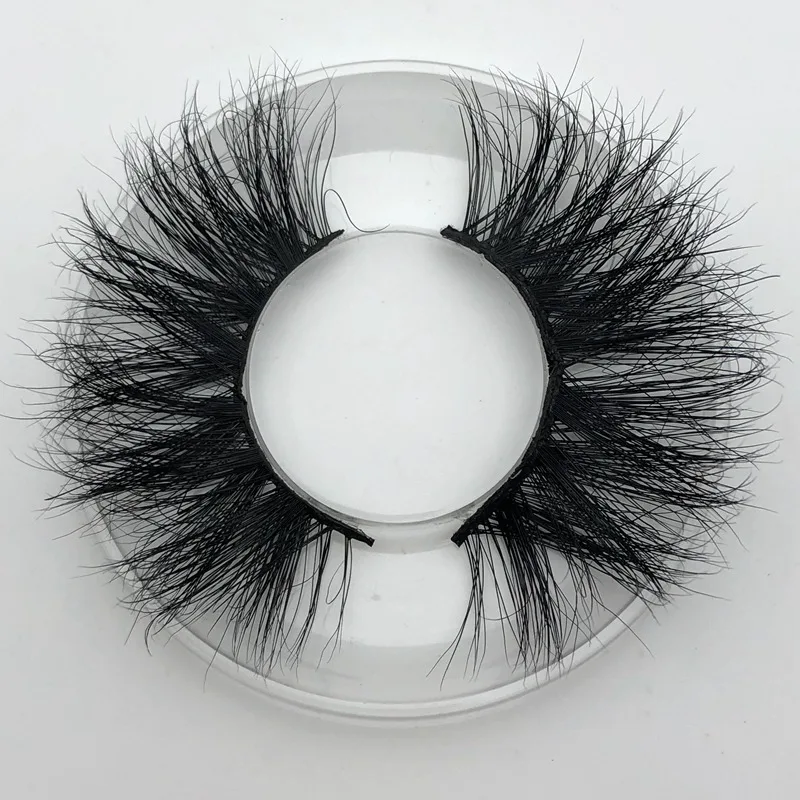 Mikiwi 25mm Long 3D mink lashes E01 extra length mink eyelashes Big dramatic volumn eyelashes strip