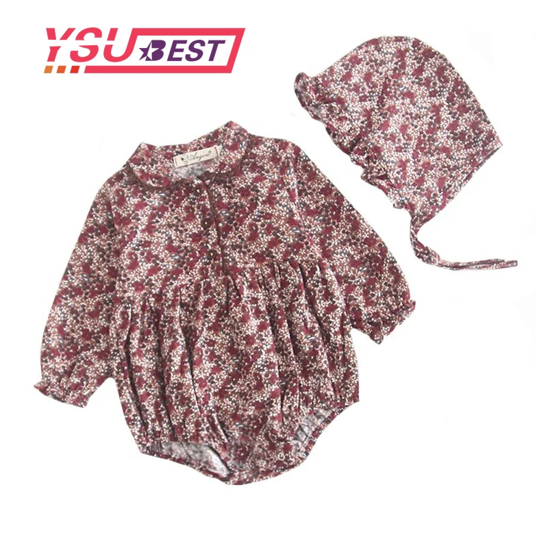 

Spring Baby Bodysuits Infant Flower Outwear In Spring Of 2019 Conjoined Pure Cotton Clothes Crawling Clothes Baby Girl Clothes