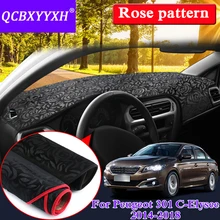 Автомобильный Стайлинг для peugeot 301 C-Elysee- RHD& LHD розовый узор коврик на приборную панель защитный интерьер Photophobism Pad Shade