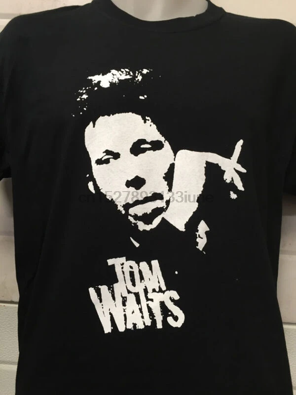 

TOM WAITS BLACK PORTRAIT POSTER SHIRT nick cave ALL SIZES