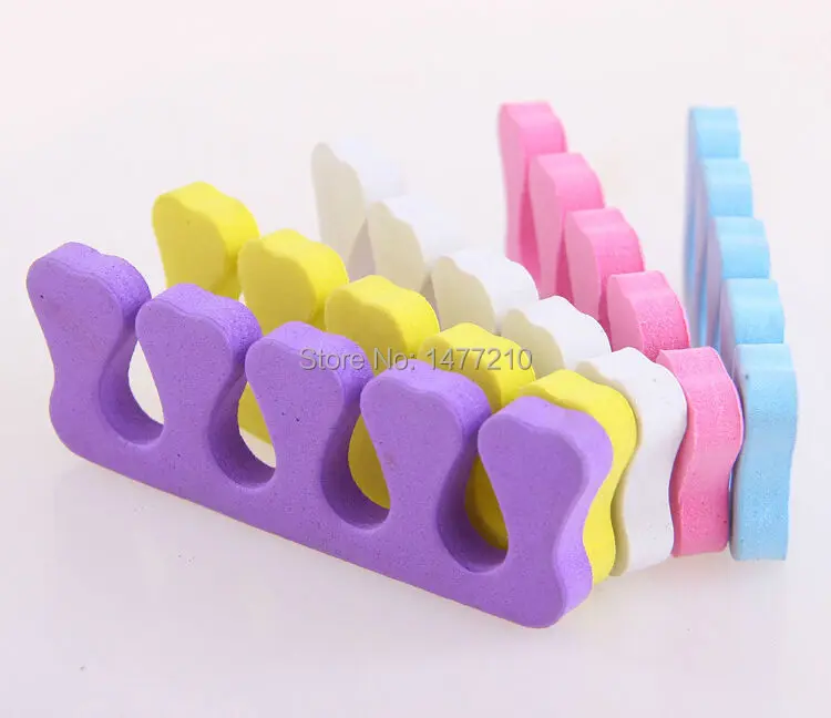 

10pcs (5 pair) Soft Toe/Finger Separators Feet Care Sponge Nail Tools Art Manicure Pedicure Foot Braces Support Assistant Polish