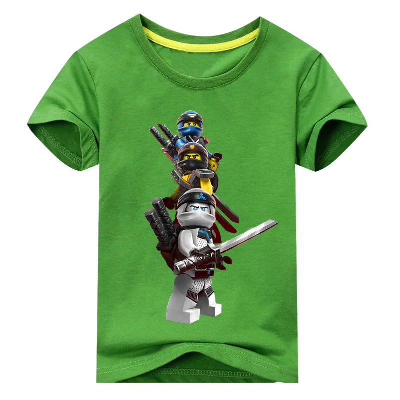 

Boys 2018 Autumn Tshirt Clothes Girls Ninjago T-shirt Clothing Children Casual White Tees Tops Costume Baby T Shirt Kids DX077