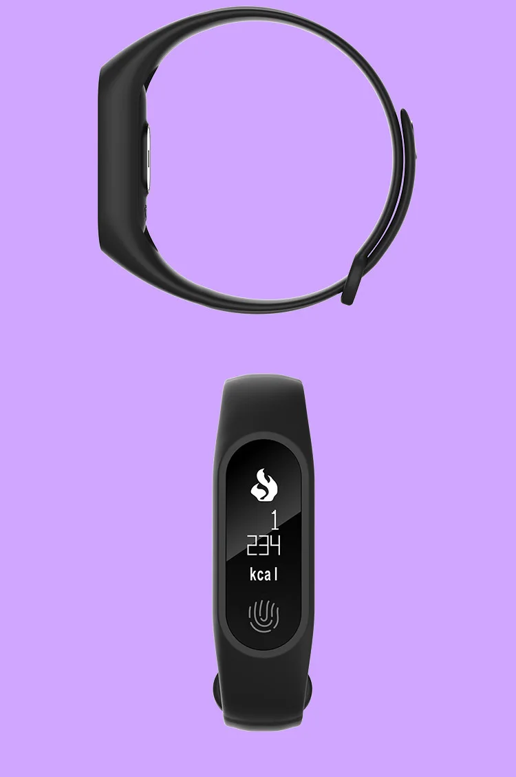 For Android IOS Smartphone M2 Plus Smart Bracelet Wrist Strap 0 42 OLED Screen IP67 Waterproof