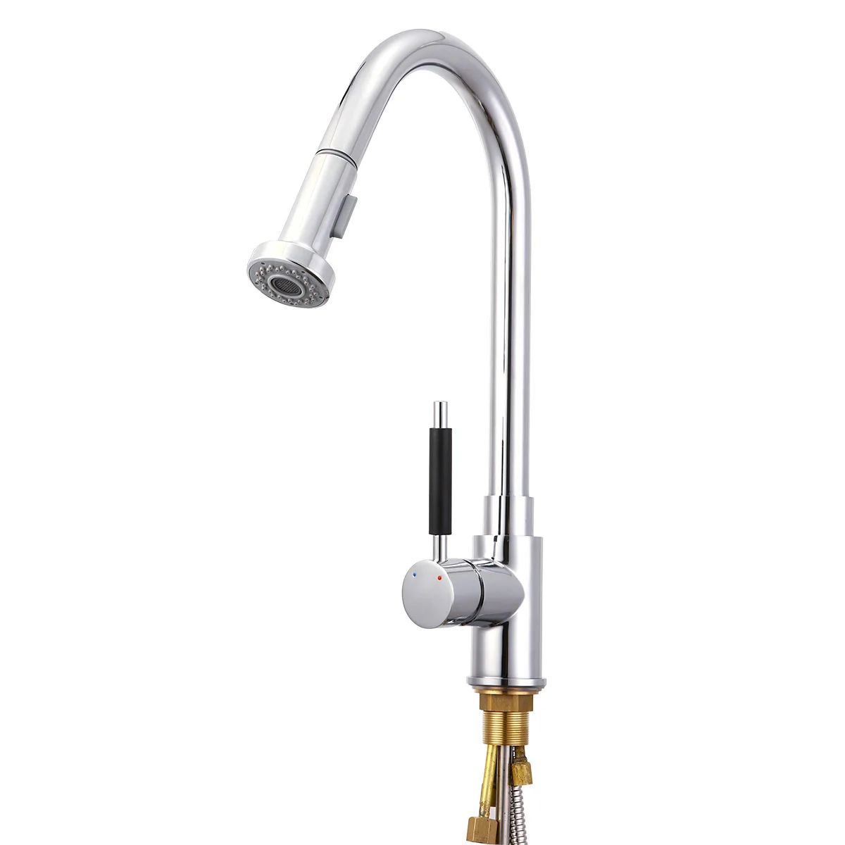 

Mayitr 360 degree Swivel Pull Out Spray Spout Kitchen Sink Basin Hot and Cold Mixer Tap Faucet For Home Kitchen Hardware Tool