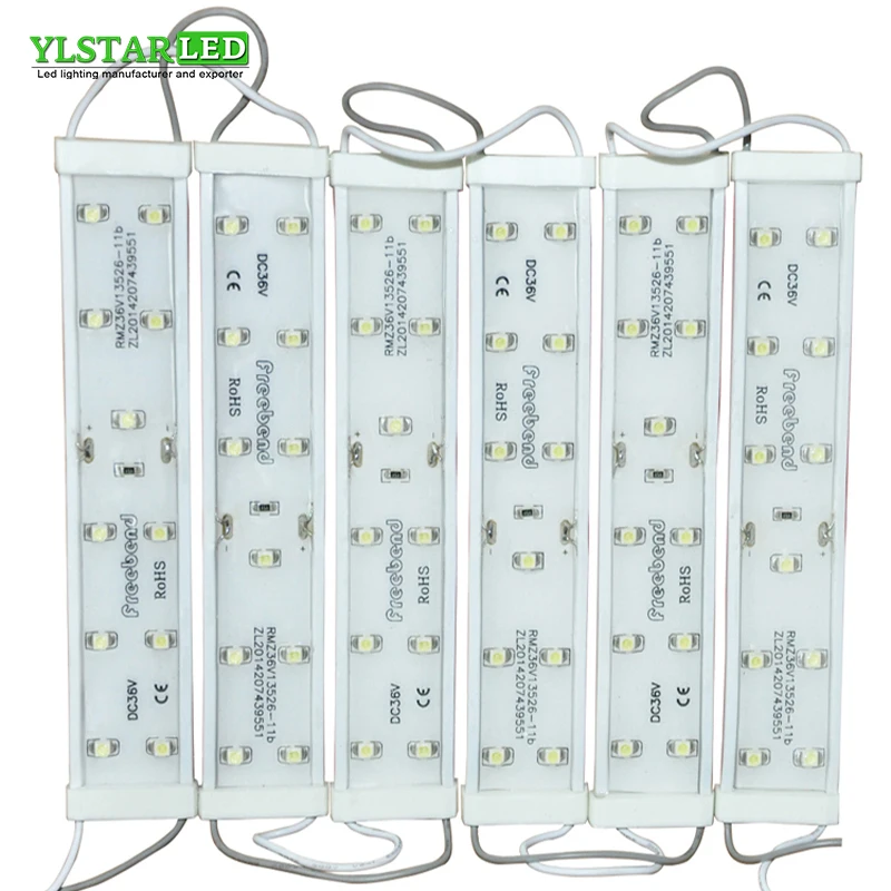 

YLSTAR DC36V 11Leds SMD3528 Waterproof IP65 flexible soft LED Module lighting Led Sign Backlights For Channel Letters