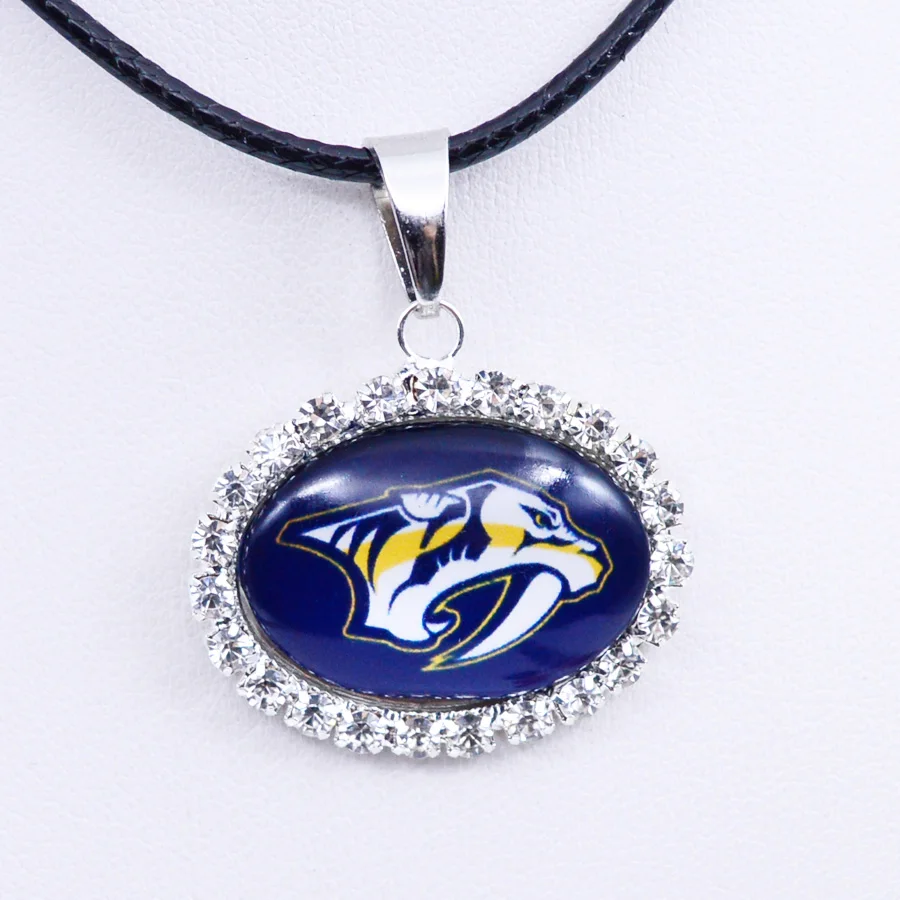Necklace NHL Nashville Predators Charm Pendant Ice Hockey Jewelry for