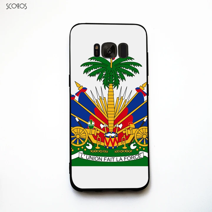 SCOZOS Haiti Coat of Arms phone case soft Cover For Samsung Galaxy S6 S7 Edge S8 Plus J3 J5 J7 2016 A3 A5 A7 #pb360 |