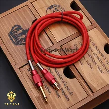 Премиум шерстяной вязаный RCA Медь татуировки Мощность Клип шнур питания красный-tcc08