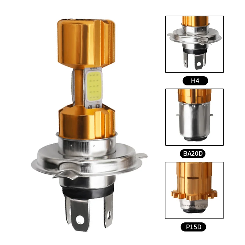 

High Power Motorcycle Headlight Bulb H4 Hi/Lo Beam Motorbike Light P15D H6 BA20D Led Headlight Bulb For Motorcycle light