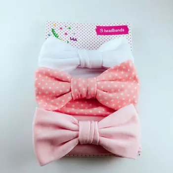 

Baby Headband Summer Cute Floral Bows Baby Girl Headbands Elastic Bowknot Newborn Hair Band Turban Set Hair Accessories 3Pcs/Set