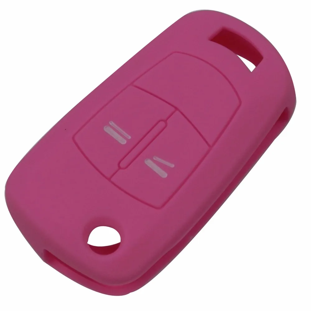 Key Case Cover Silicone Folding Car Key Cover Fob For Vauxhall Opel Corsa Astra Vectra Signum 2 Button