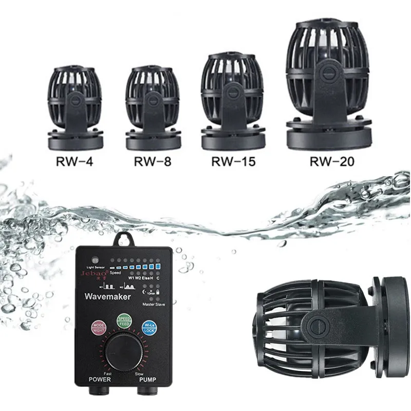 

100V-240V Aquarium Wave Maker Propeller Water Pump Wireless Link Master/Slave Flow Maker Pump for Marine Coral Reef Fish Tank