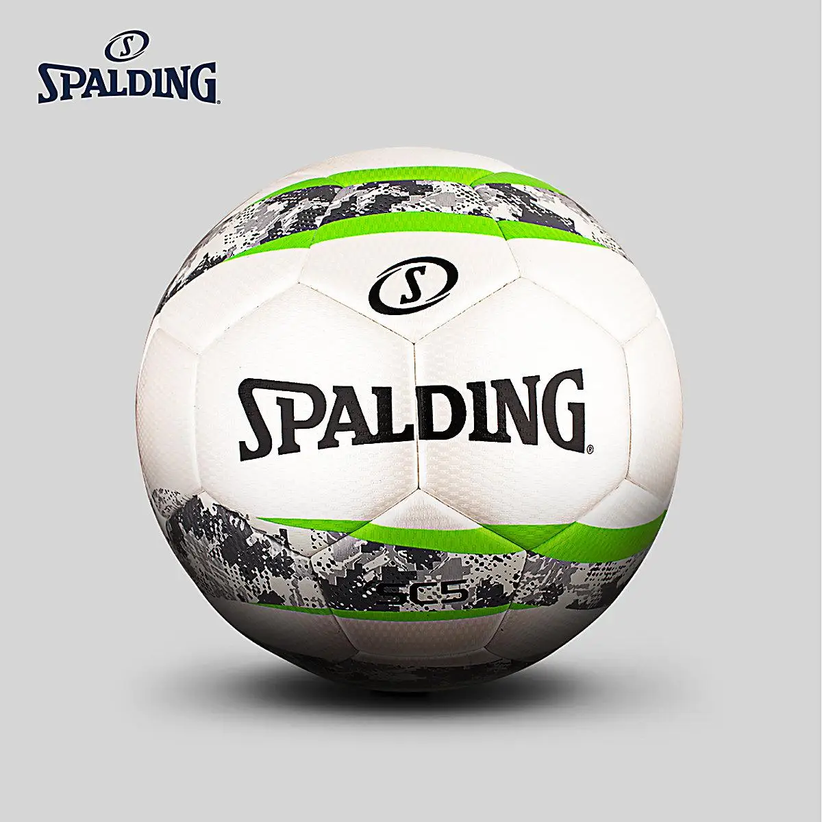 

Spalding Sc5 Series White grey Camouflage Hot Bonded Pu Soccer Ball Soccer Ball Size 5 64-935Y