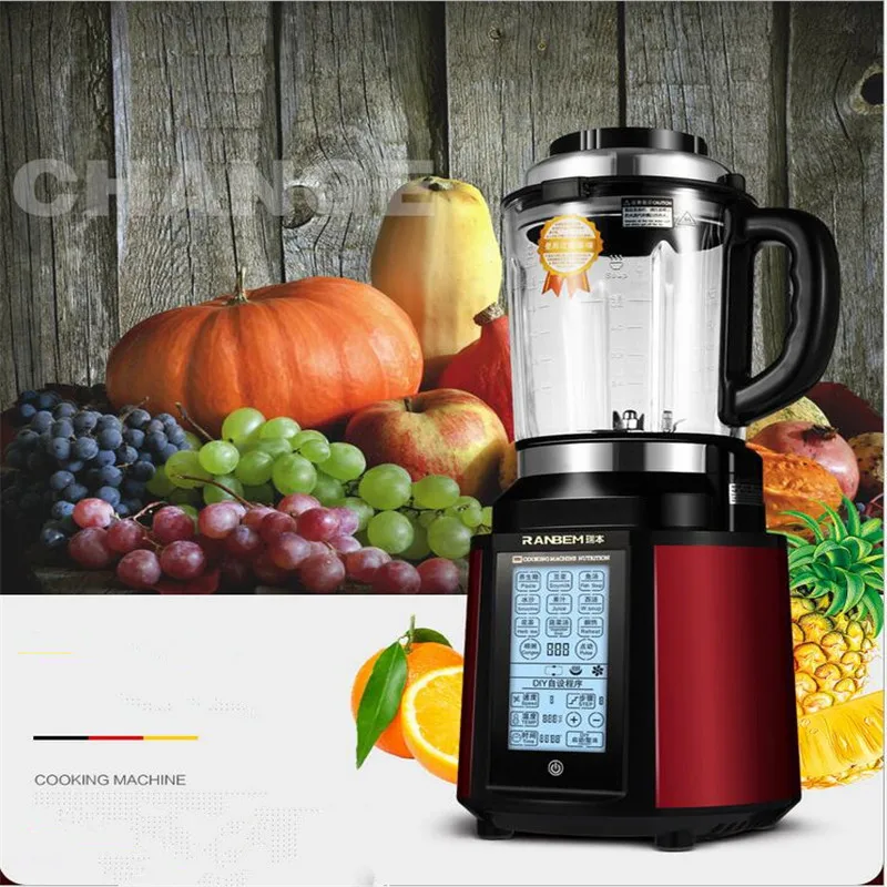 

220V Multifunctional Electric Blender Mixer Juicer Machine Soybean Milk Chopping Slicing With Heating Function And English Key