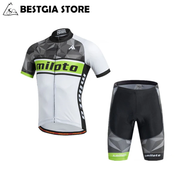US $13.96 Men Cycling Jersey Sets Summer Team Short Sleeves Bicycle Set With Bib Pants Road Bike Clothing Rop