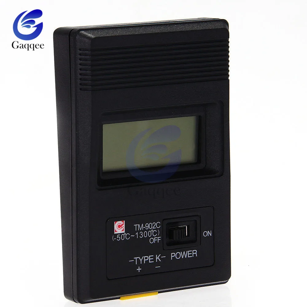 Измеритель температуры TM902C ( 50C до 1300C) цифровой датчик K типа термометр + детектор