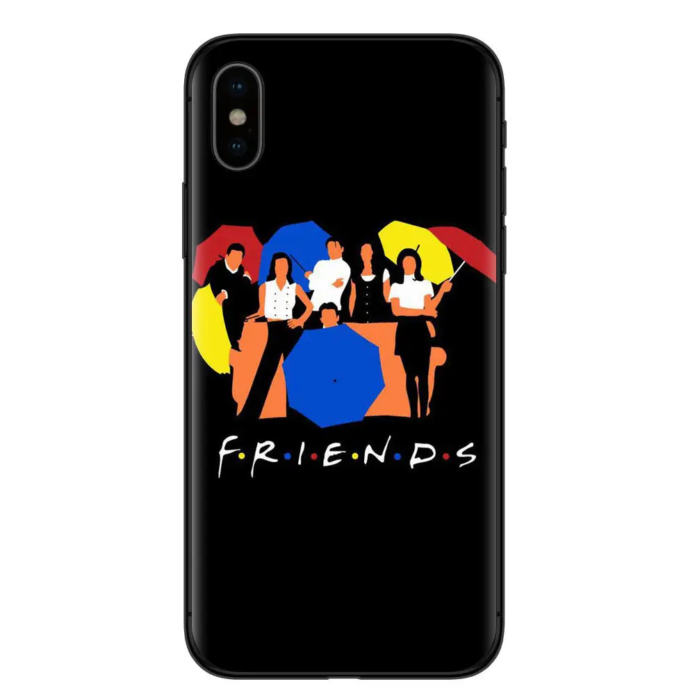 Central Perk Coffee friends tv show how you doin Black silicone Phone Case Cover For iPhone X 5 5s SE 6 6SPlus 7 7Plus 8 8Plus