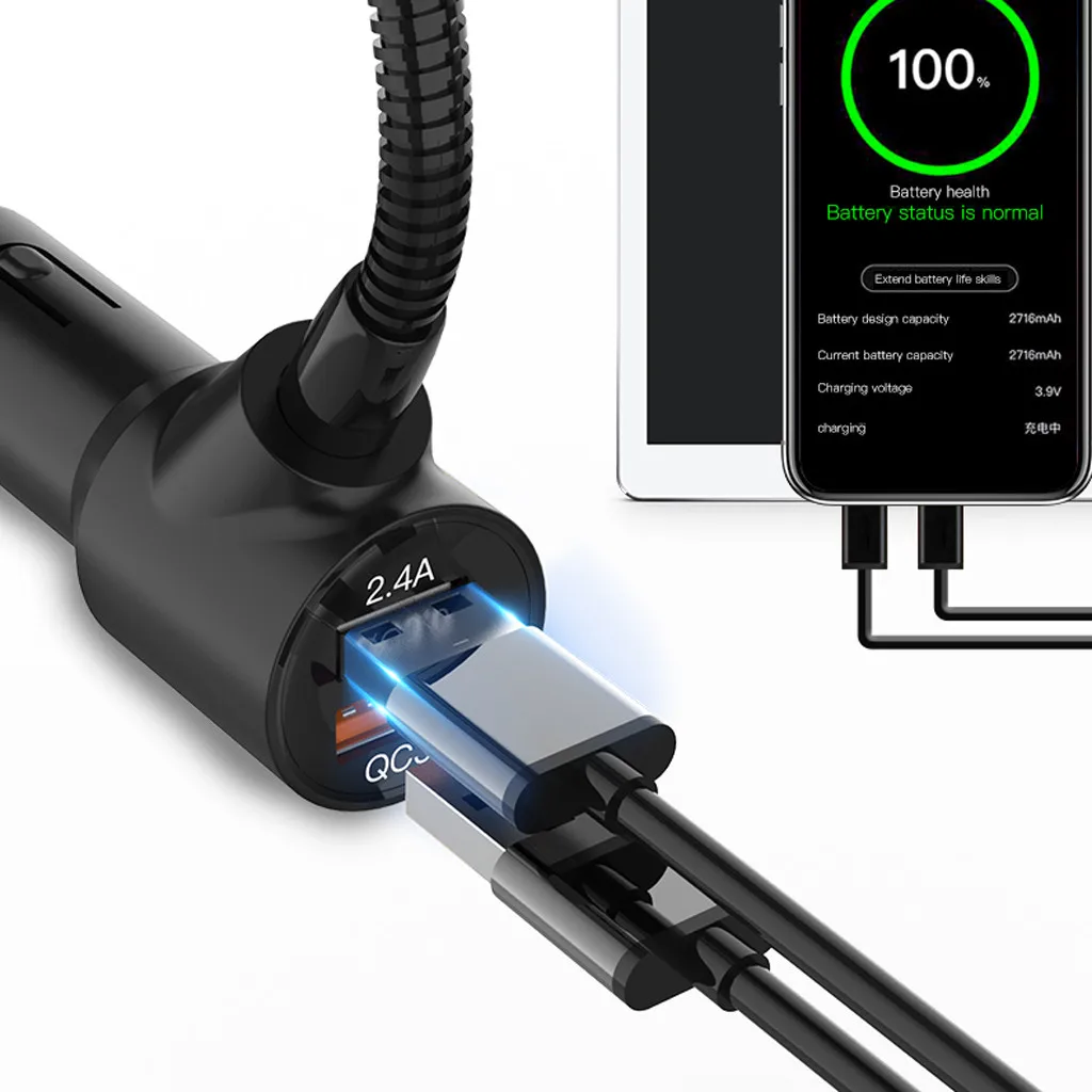 Автомобильный FM передатчик FM3 с Bluetooth автомобильный аудиоплеер зарядное